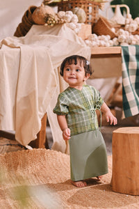 The Courtyard Babies Side Tie Kurung - Pistachio