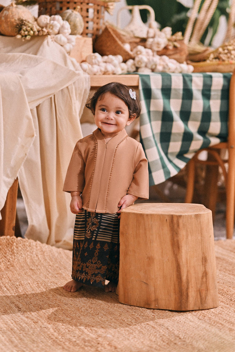 The Courtyard Babies Kebaya - Milky Brown