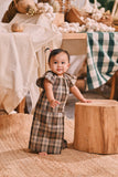 The Courtyard Babies Kurung - Sand Plaid