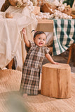 The Courtyard Babies Kurung - Sand Plaid
