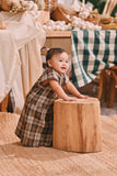 The Courtyard Babies Kurung - Sand Plaid