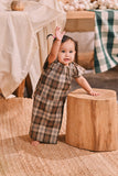 The Courtyard Babies Kurung - Sand Plaid