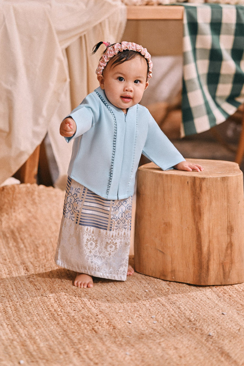 The Courtyard Babies Kebaya - Baby Blue