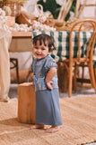 The Courtyard Babies Side Tie Kurung - Coronet Blue