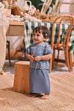 The Courtyard Babies Side Tie Kurung - Coronet Blue