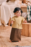 The Courtyard Babies Side Tie Kurung - Champagne Yellow