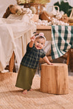 The Courtyard Babies Side Tie Kurung - Green Olive