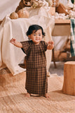 The Courtyard Babies Kurung - Walnut Plaid