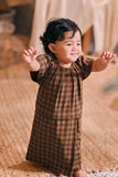 The Courtyard Babies Kurung - Walnut Plaid