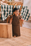 The Courtyard Babies Kurung - Walnut Plaid
