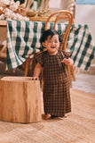The Courtyard Babies Kurung - Walnut Plaid