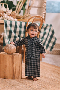 The Courtyard Babies Kebaya - Chess Plaid