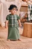 The Courtyard Babies Side Tie Kurung - Sage Green