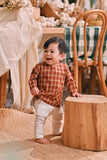 The Courtyard Babies Kurta - Russet Check