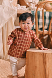 The Courtyard Babies Kurta - Russet Check