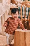 The Courtyard Babies Kurta - Russet Check