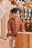 The Courtyard Babies Kurta - Russet Check