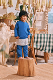 The Courtyard Babies Baju Melayu Cekak Musang - Classic Blue