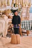 The Courtyard Babies Baju Melayu Cekak Musang - Black