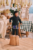 The Courtyard Babies Baju Melayu Cekak Musang - Black