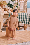 The Courtyard Babies Baju Melayu Cekak Musang - Milky Brown