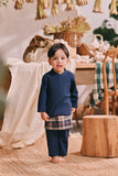 The Courtyard Babies Baju Melayu Cekak Musang - Navy