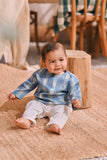 The Courtyard Babies Kurta - Bluemont Grid