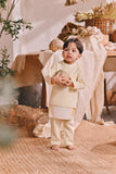 The Courtyard Babies Baju Melayu Cekak Musang - Pastel Yellow