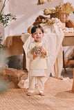 The Courtyard Babies Baju Melayu Cekak Musang - Pastel Yellow