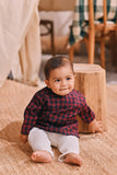 The Courtyard Babies Kurta - Rouge Plaid