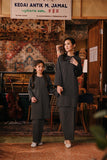 The Akar Kita Women Kurung Riau Top - Black Streak