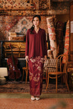 The Akar Kita Women Kebaya Top - Burgundy