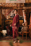 The Akar Kita Women Kebaya Top - Burgundy