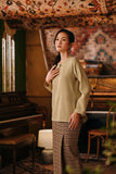 The Akar Kita Women Kedah Blouse Top - Pale Olive