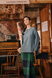 The Akar Kita Women Kedah Blouse Top - Pine Green