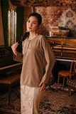 The Akar Kita Women Kedah Blouse Top - Silver Mink