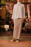 The Akar Kita Women Folded Skirt - Champagne Dash