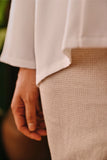 The Akar Kita Women Folded Skirt - Champagne Dash