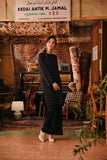 The Akar Kita Women Kurung Riau Top - Black Harvest