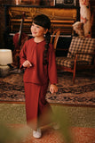 The Akar Kita Kedah Blouse Top - Maroon Dust