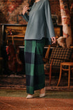 The Akar Kita Women Folded Skirt - Green Square