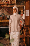 The Akar Kita Women Kedah Blouse Top - Moonlight Ash