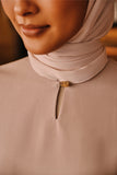 The Akar Kita Women Kurung Riau Top - Nude