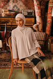 The Akar Kita Women Kebaya Top - Fog Cream