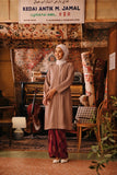 The Akar Kita Women Kebarung Top - Mahogany Rose