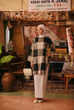 The Akar Kita Women Folded Skirt - Fog Cream