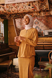 The Akar Kita Women Kedah Blouse Top - Nature Gold