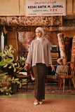 The Akar Kita Women Folded Skirt - Brown Dash