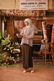 The Akar Kita Women Folded Skirt - Brown Dash