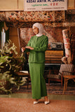 The Akar Kita Women Kedah Blouse Top - Greenflux